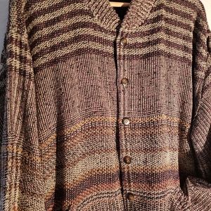 Men's vintage 80s cotton ramie bomber jacket